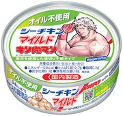 「キン肉マン」のキャラクターが描かれた「オイル不使用 シーチキンマイルド」。