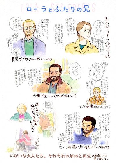 かわかみじゅんこの描き下ろしイラスト。