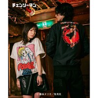 「Power T」と「Chainsaw Devil MA-1」の着用例。