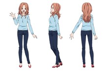 秋友美月（CV：早見沙織）(c)2022津村マミ・小学館／コタローは1人暮らし Project