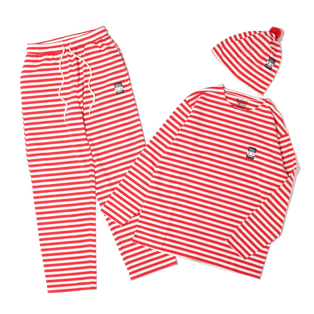 「atmos × 楳図かずおボーダーPAJAMAS 3P SET」
