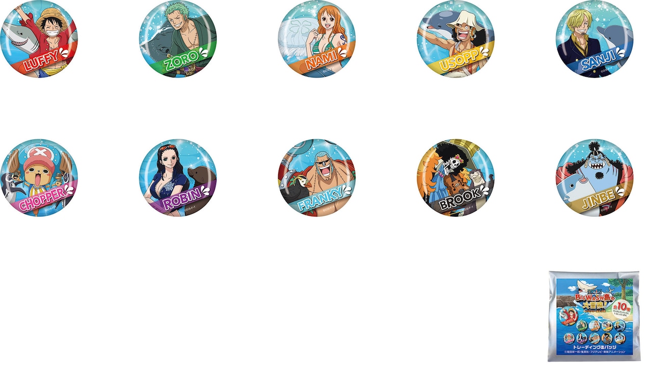 ONE PIECE アクアワールド 缶バッジ サンジ ワンピース】ALL