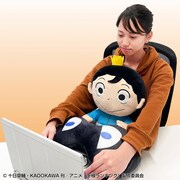 「PCクッション 王様ランキング ボッジ」の使用イメージ。