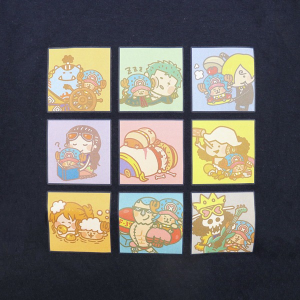 「YURUTTO ONE PIECE ロンT ネイビー」の図柄。