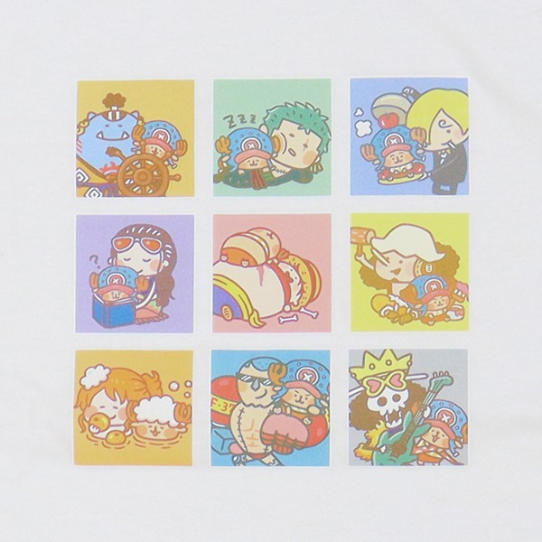 「YURUTTO ONE PIECE ロンT ホワイト」の図柄。
