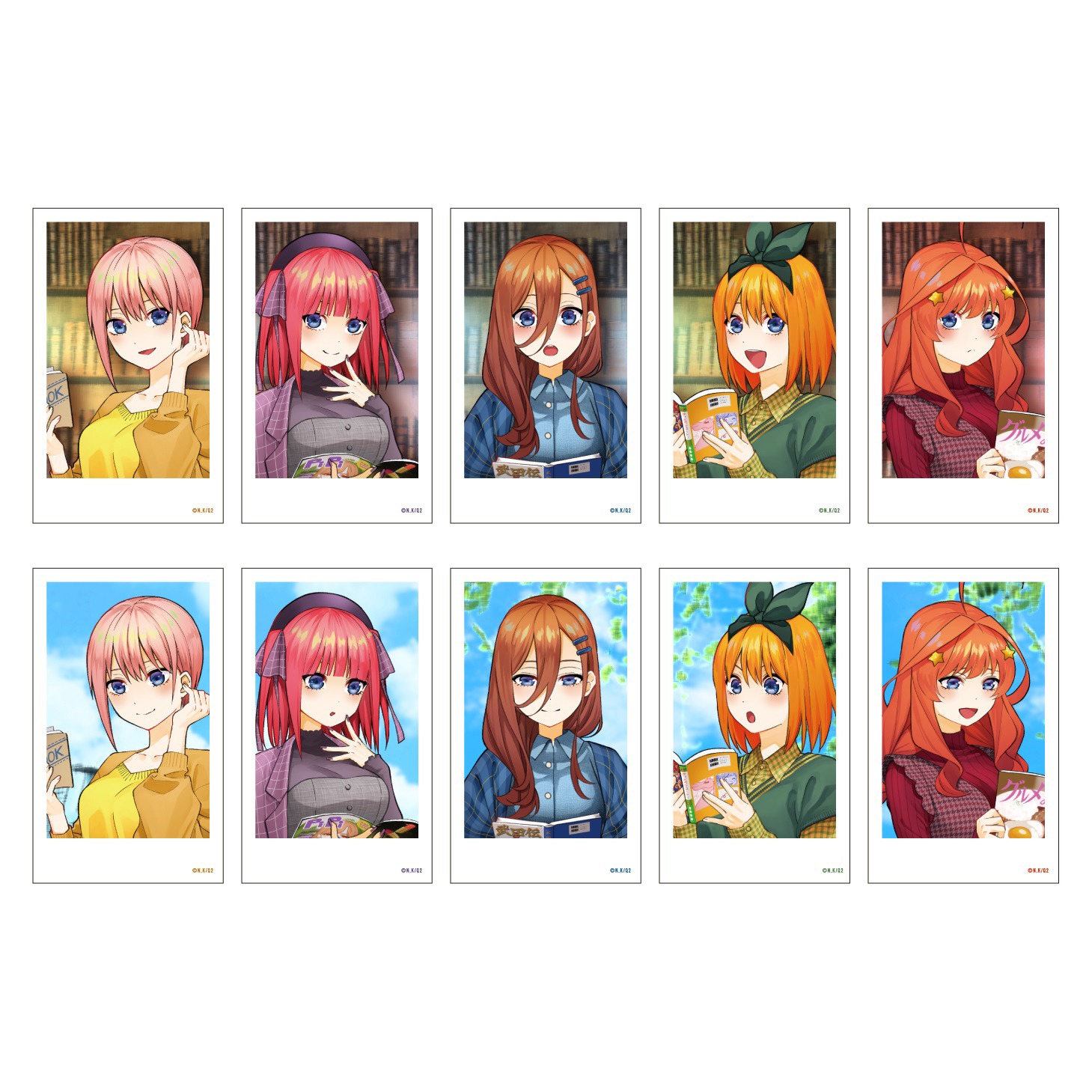 「アニメ『五等分の花嫁∬』（読書）ランダムフォトカード」