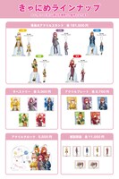 きゃにめで販売されるグッズの一覧。