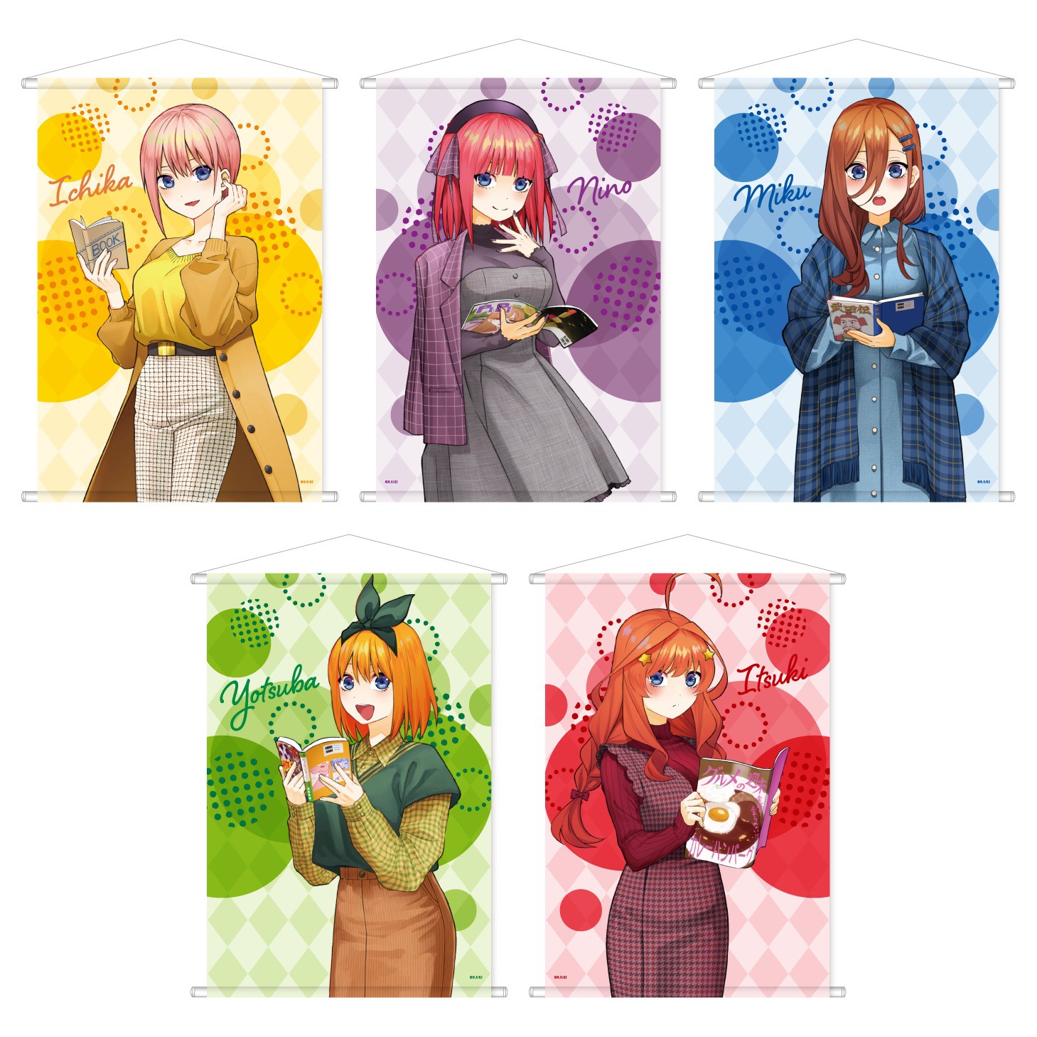 「アニメ『五等分の花嫁∬』（読書）タペストリー」