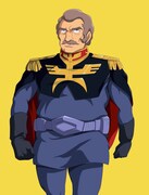 ランバ・ラル。生粋の軍人。豪放磊落。自身の尿酸値の高さは「自分の身体は自分が一番理解している」という無頓着ぶり。パートナーのハモンから尿酸値を気にするよう声をかけられる日常。