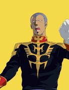 ギレン・ザビ。「尿酸値上昇によるジオン軍崩壊の懸念アリ」の報に接し、尿酸値をケアするPA-3部隊の募集を行うことを決定したジオン公国総帥。その実、ギレンこそが尿酸値を非常に気にしている。