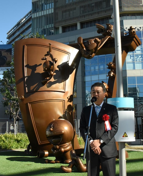 藤子・F・不二雄プロ代表取締役の赤津一彦氏。