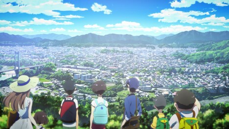 劇中アニメ「サウンドバック 奏の石」の場面カット。