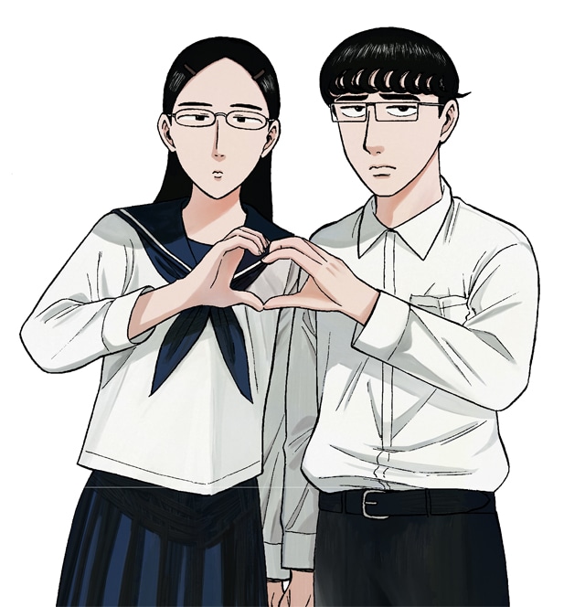 「白山と三田さん」カット (c)くさかべゆうへい/小学館