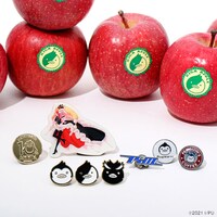 「輪るピングドラム 10周年記念ピンズセット」と「輪るピングドラム ピンズセット」。