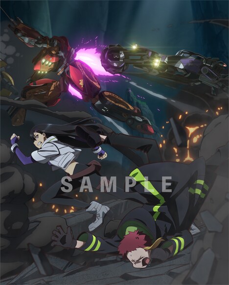 望月俊平描き下ろしの「サクガン」Blu-ray BOX下巻ジャケットイラスト。