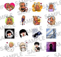 「スーパーベイビー」のLINEスタンプサンプル。