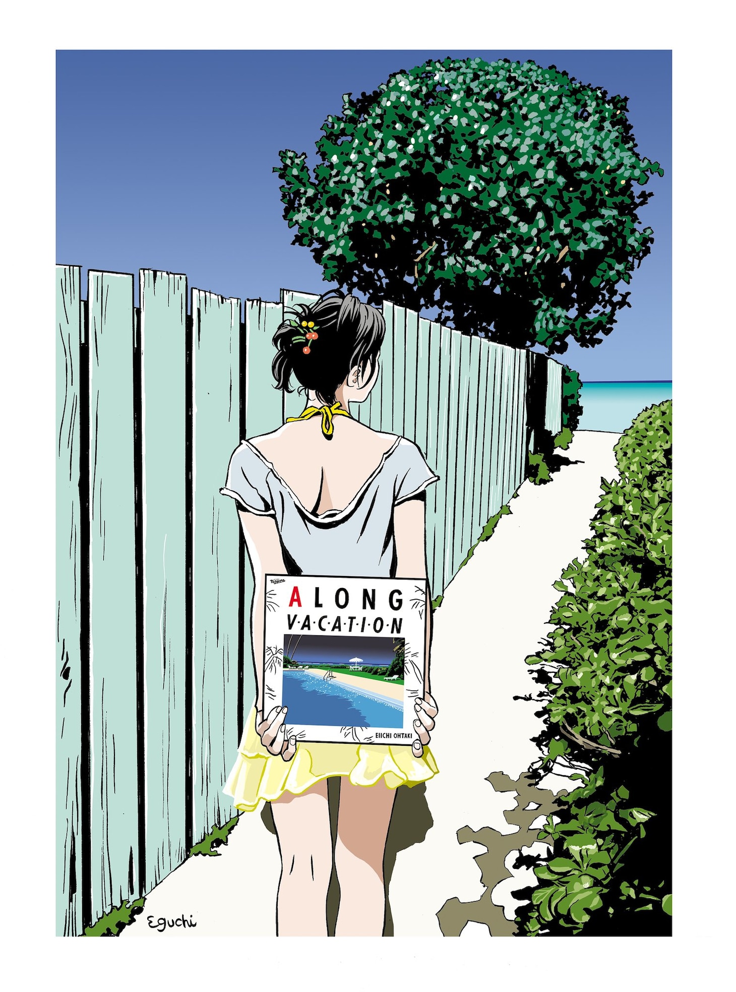 江口寿史版画「A LONG VACATION 」