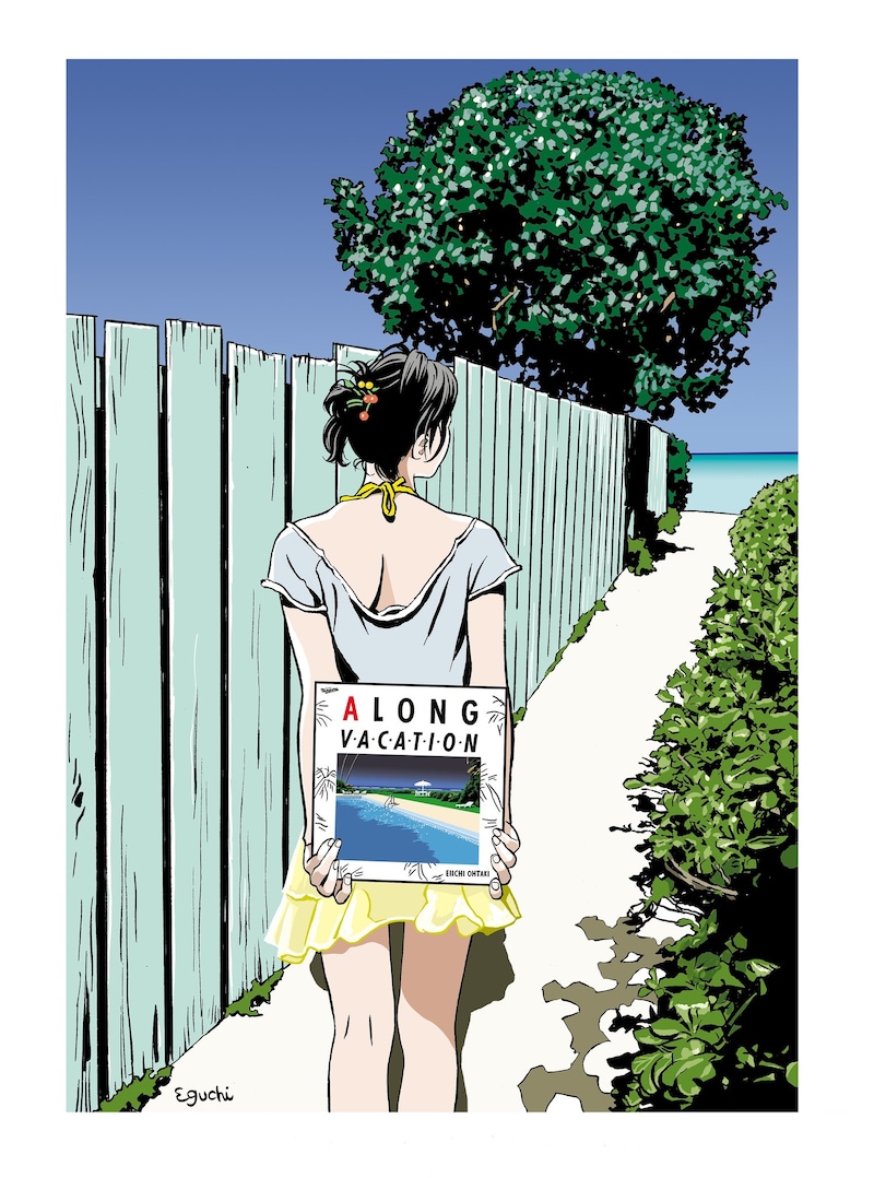 江口寿史版画「A LONG VACATION 」