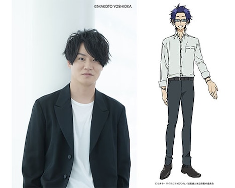 細谷佳正（左）と、霧島透のビジュアル（右）。