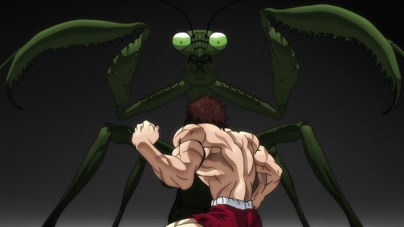 アニメ「範馬刃牙」第3弾PVの場面カット。