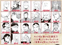 人気投票のキャラクター一覧。