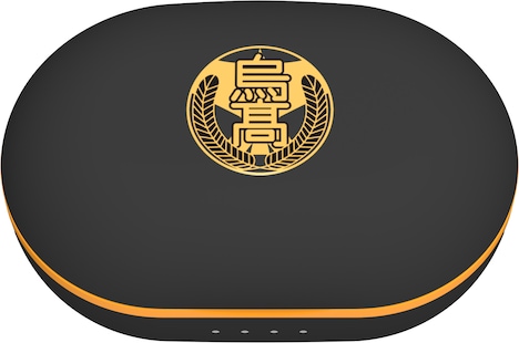 「TRUE WIRELESS STEREO EARPHONES TVアニメ『ハイキュー!!』モデル」の充電ケース。