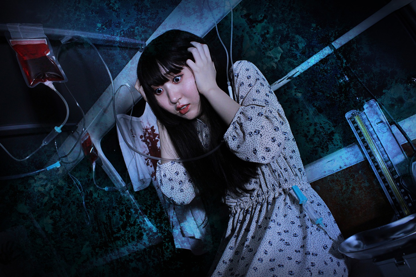 アトラクション体験中のイメージ。