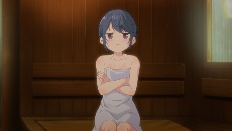 特典映像「SPECIAL EPISODE サウナとごはんと三輪バイク」の場面カット。