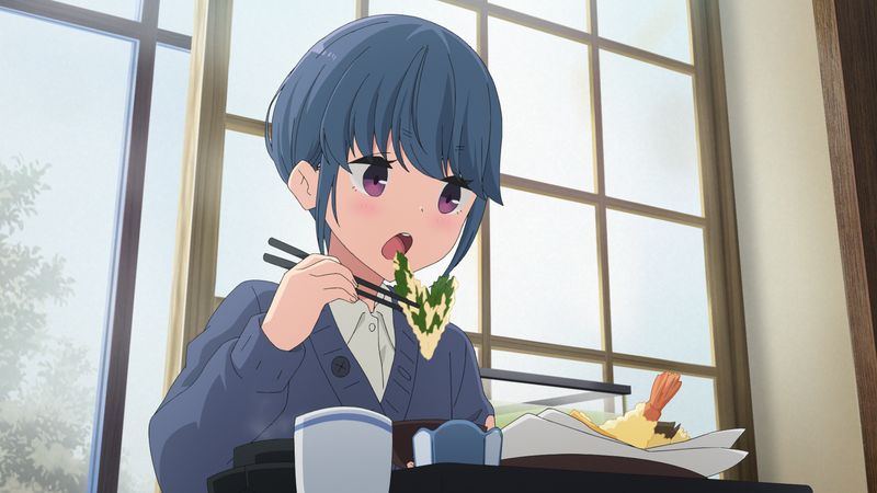 特典映像「SPECIAL EPISODE サウナとごはんと三輪バイク」の場面カット。