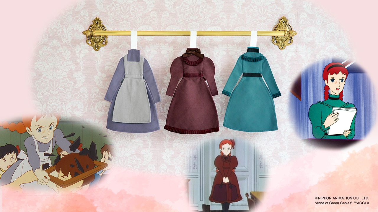 「『赤毛のアン』のドレス風クロス」