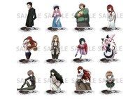 「『シュタインズ・ゲート』アニメ化10周年記念ミュージアム」で販売される「トレーディングアクリルスタンドフィギュア」。