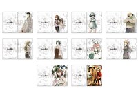 「『シュタインズ・ゲート』アニメ化10周年記念ミュージアム」で販売される「トレーディング クリアファイル」。