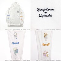 「おジャ魔女どれみ×はぴだんぶい 袖プリントパーカ」アイボリー