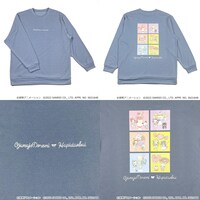 「おジャ魔女どれみ×はぴだんぶい バックプリントプルオーバー」ウスアオ