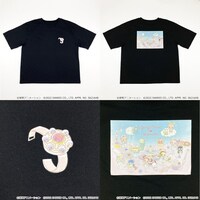 「おジャ魔女どれみ×はぴだんぶい バックプリントTシャツ」クロ