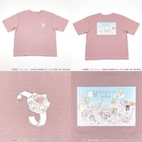 「おジャ魔女どれみ×はぴだんぶい バックプリントTシャツ」ウスアカ