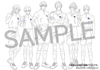 Amazon.co.jp特典用の描き下ろしイラスト。 (c)フットサルボーイズ!!!!!プロジェクト