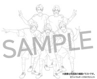 アニメイト特典用の描き下ろしイラスト。 (c)フットサルボーイズ!!!!!プロジェクト