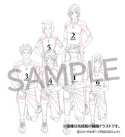 楽天ブックス特典用の描き下ろしイラスト。 (c)フットサルボーイズ!!!!!プロジェクト