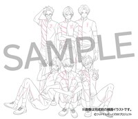 タワーレコード特典用の描き下ろしイラスト。 (c)フットサルボーイズ!!!!!プロジェクト