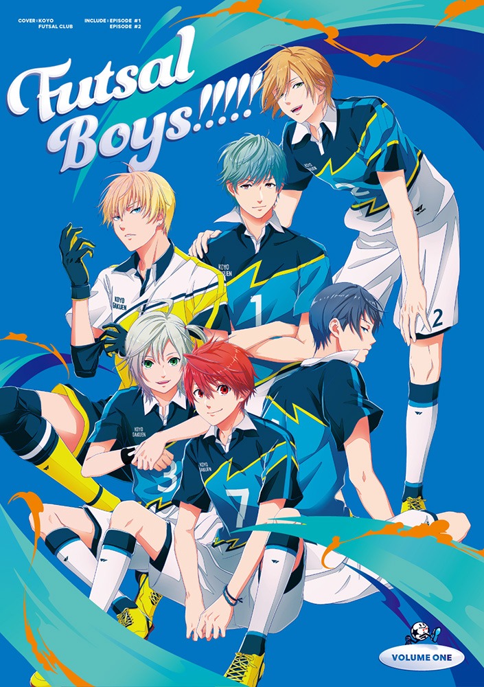 TVアニメ「フットサルボーイズ!!!!!」Blu-ray / DVD第1巻ジャケット (c)フットサルボーイズ!!!!!プロジェクト