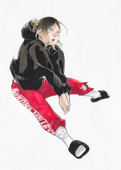 「ハイキュー!!」10周年キービジュアルより、孤爪研磨。(c)古舘春一／集英社