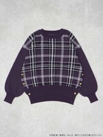 比嘉をモチーフにしたニットプルオーバー。