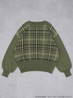 四天宝寺をモチーフにしたニットプルオーバー。