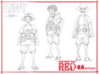 「ONE PIECE FILM RED」尾田栄一郎デザインの描き下ろし“フェス衣裳”設定画