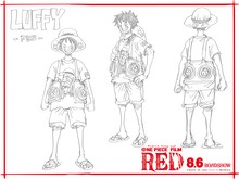 ルフィの“フェス衣裳”設定画。 (c)尾田栄一郎／2022「ワンピース」製作委員会