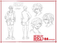 サンジの“フェス衣裳”設定画。