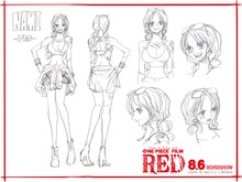 ナミの“フェス衣裳”設定画。 (c)尾田栄一郎／2022「ワンピース」製作委員会