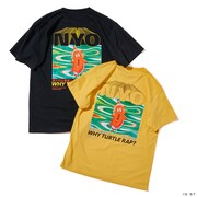 「ボボボーボ・ボーボボ  亀ラップTシャツ ブラック/バナナイエロー」