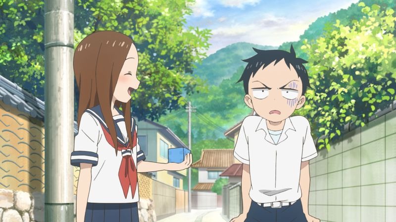 「からかい上手の高木さん3」第1話「新学期」の場面カット。